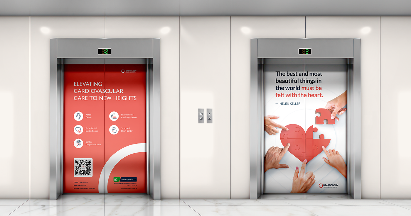 Heartology elevator mock-up